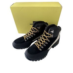 J. Lindeberg Suede Leather Lace Up Hiker High Boots Black Men\'s Size 43 Alfa Tech Ankle Boot / Black – J.Lindeberg main image 3